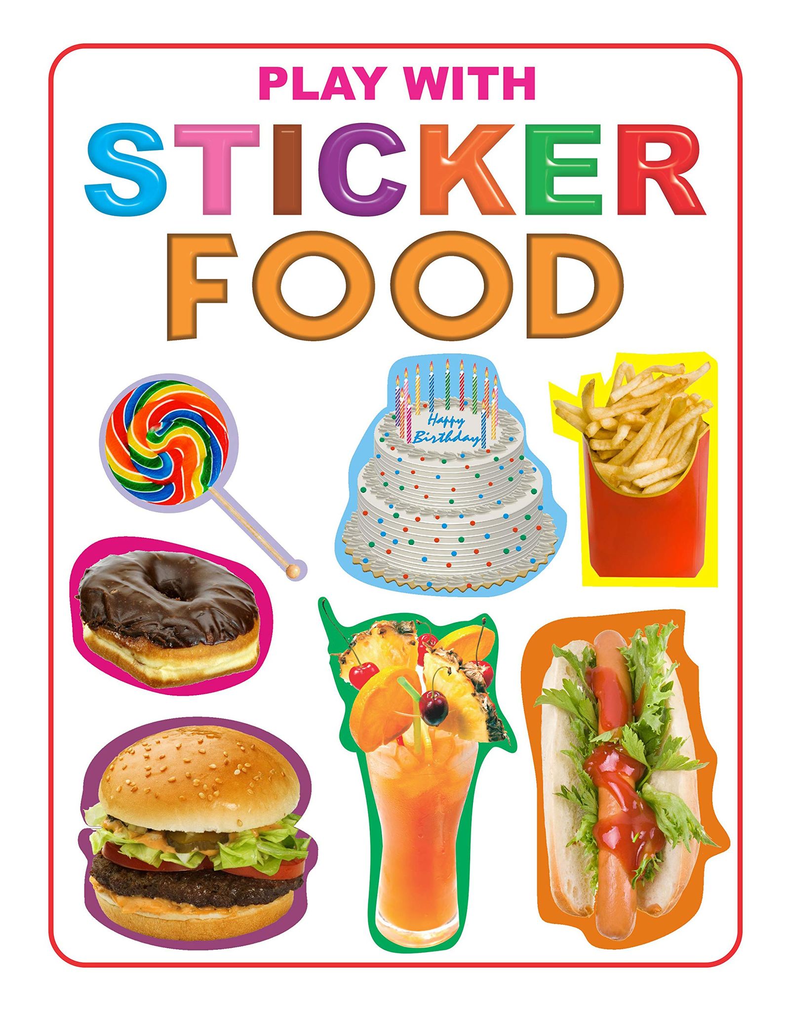 Play With Sticker-food [Paperback] Dreamland Publications