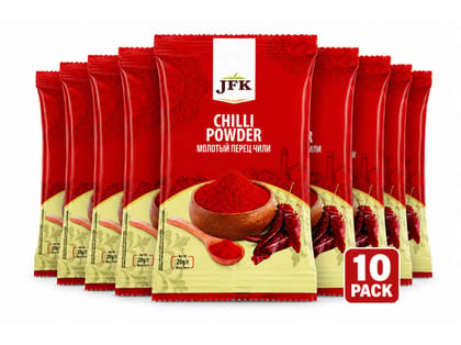 JFK Lal Mirch Powder - pack of 10, 10 x 20g
