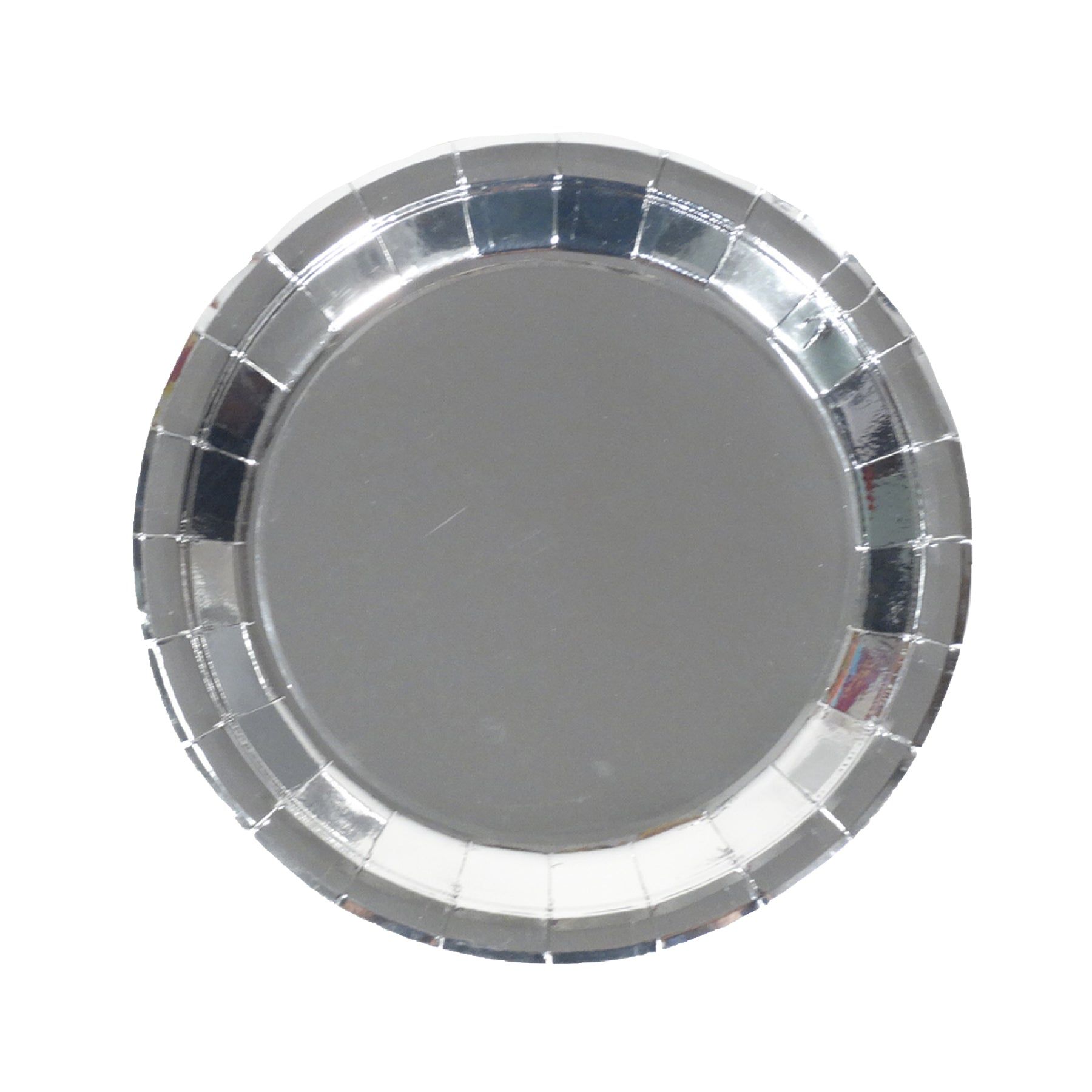 Silver Round Paper Plates - 9 inches - 10PC