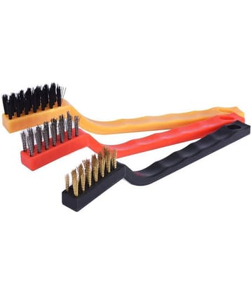 YUTIRITI 3PcCopper Iron Nylon Metal Regular Brush
