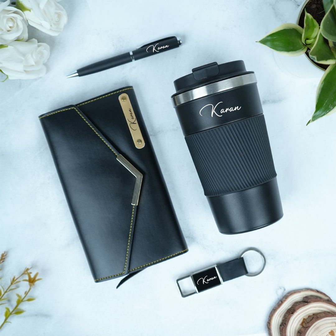 Exclusive Gifts for Her : Personalized Tumbler, Wallet, Pen & Keychain