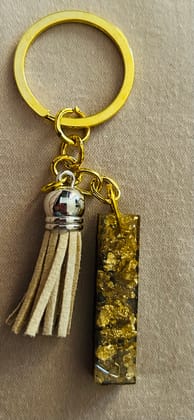 Resin keychain letter I