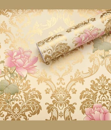 KAAF Geometric Wallpaper ( 45 x 500 ) cm ( Pack of 1 )