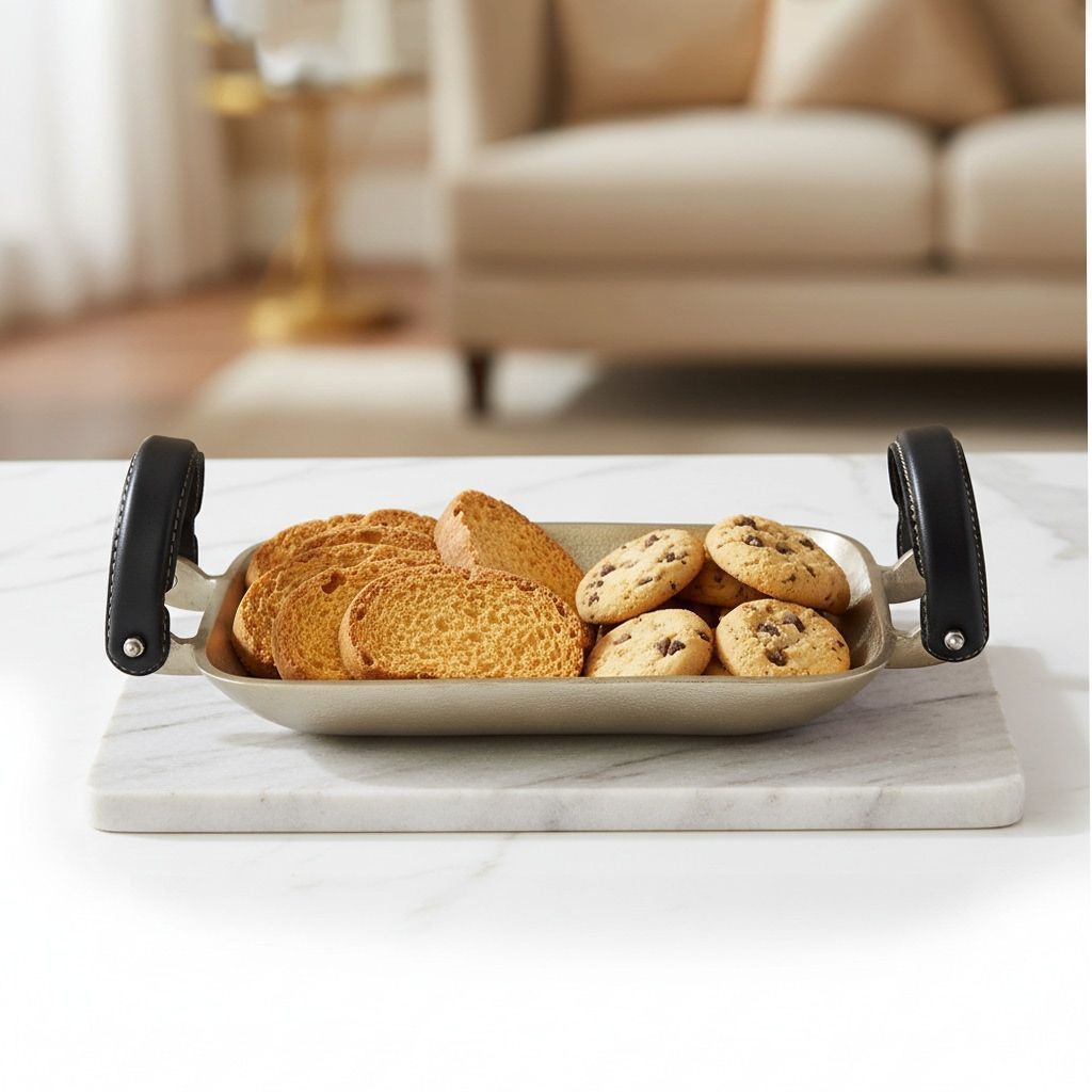 Aluminium Decorative Tray Platter (AMAS1672N/14)
