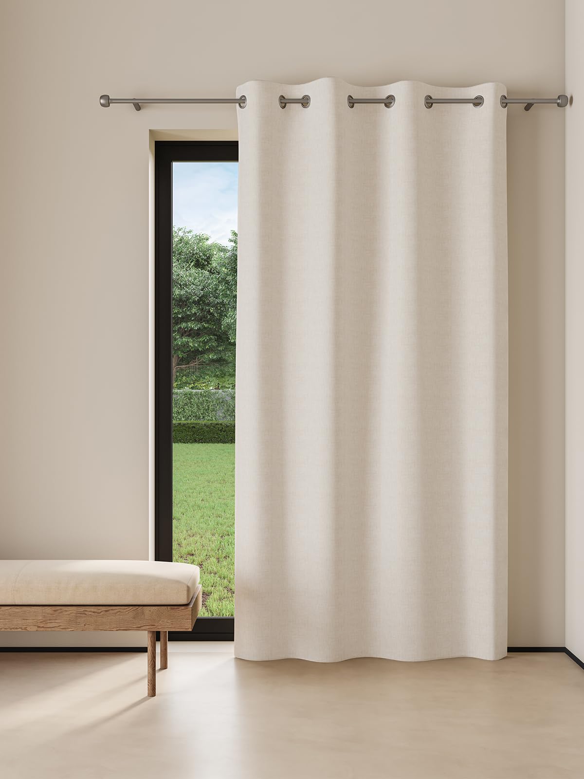 DDECOR - 100% PolyesterPlains And Textures PatternDoor 7 Ft|135 CM X 225 CM| -