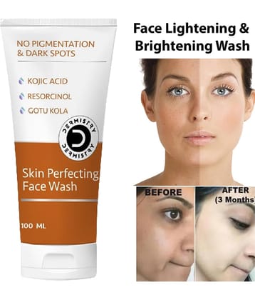 Dermistry Hyper Pigmentation D Tan Dark Spots Removal Kojic Acid Niacinamide Fairness Face Wash Skin Whitening Lightening Brightening Shine Care Anti Blemishes Melasma Cream Glowing Beauty Goree Gora Lotion Serum Pack Scrub Facial Kit Bleach Cleanser Mask