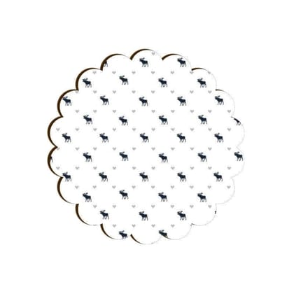 Run Free Reindeer Scallop Coaster