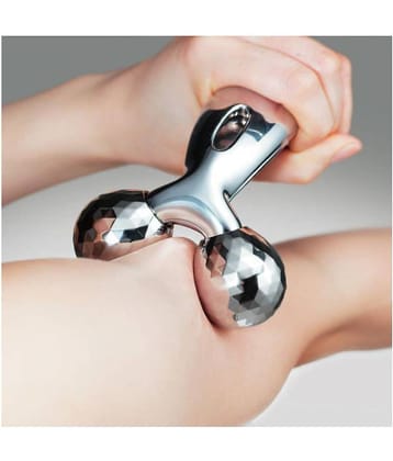 KALOPSIA INDUSTRIES Face Roller 3D Y Shape Aluminium Big Roller Microcurrent massager
