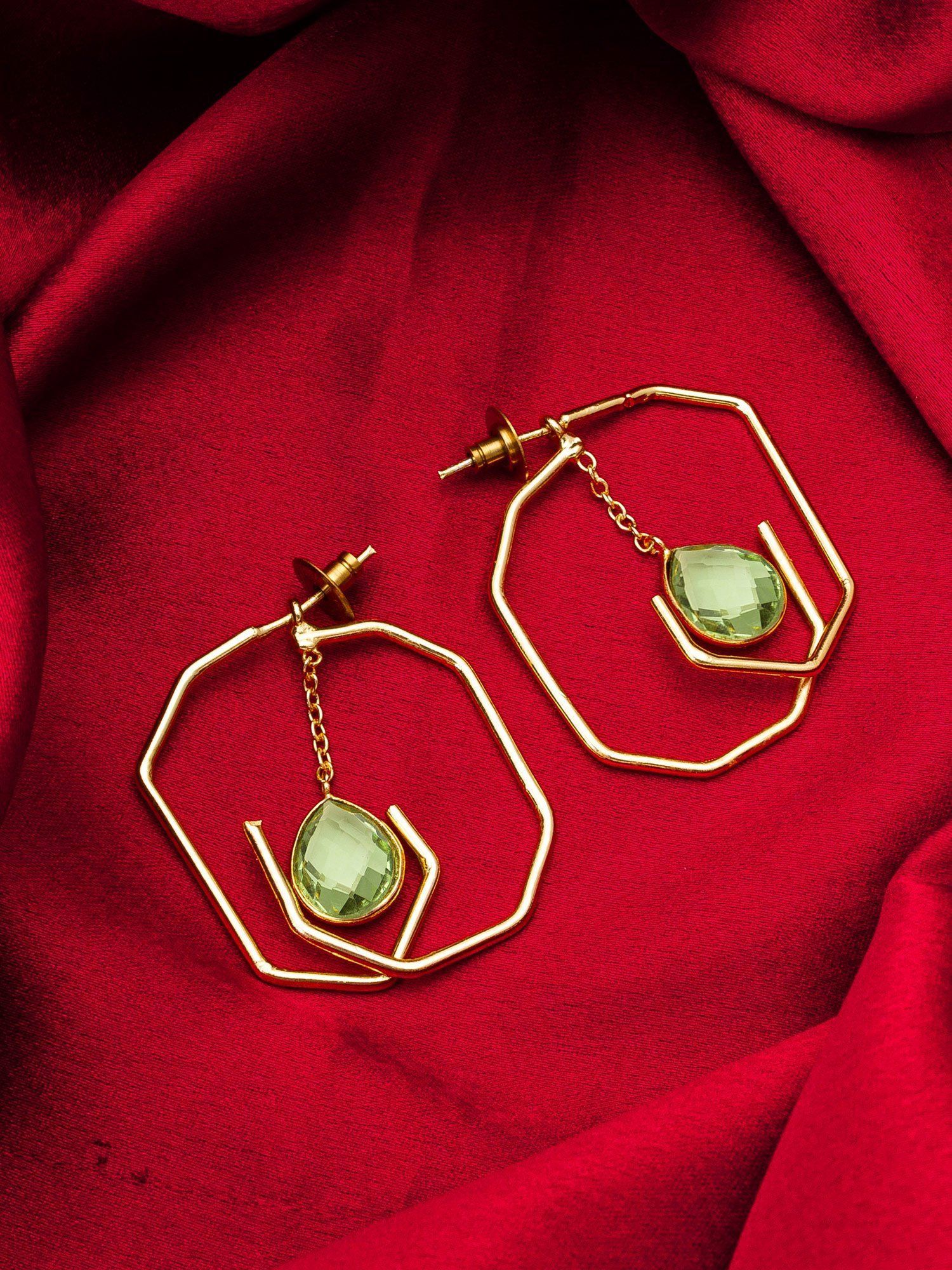 Morison Golden Dangle Earrings Effortless Glamour