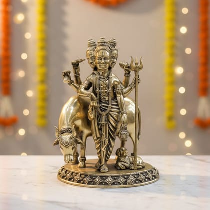 Brass Dattatreya Premium Idol, Height : 8 Inch (BSMAS1882 G)