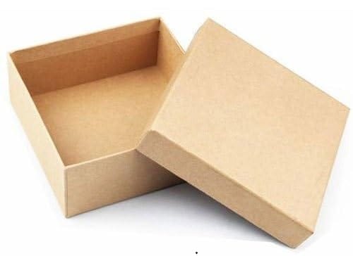 Brown Kapaboard Square Box with Jali, Size: 8 x 8 x 4 inch