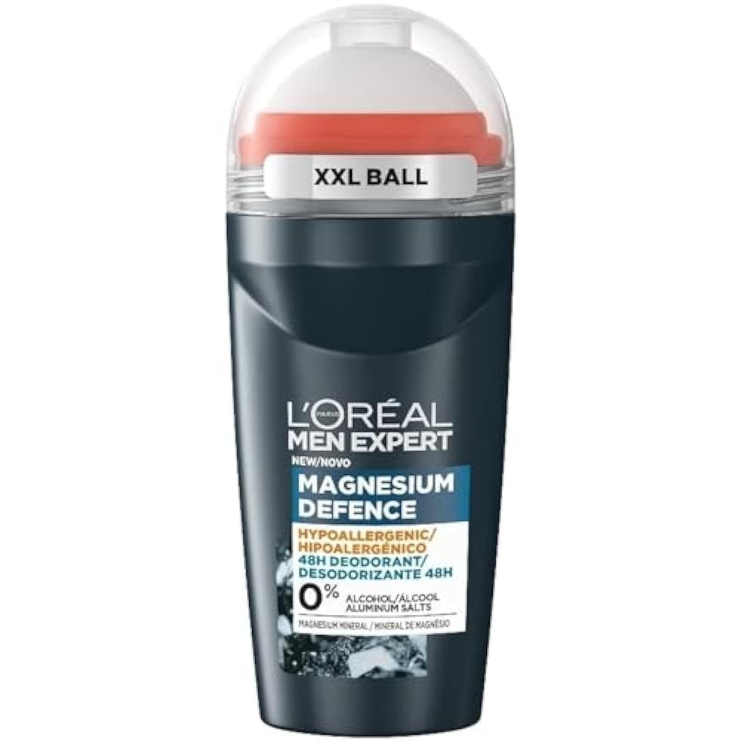 L'Oreal Paris Men Expert Fragrance Roll on | Anti Odor ) XXL Ball | 50ml (Magnesium Defence) L'Oreal Paris Men Expert Fragrance Roll on | Anti Odor ) XXL Ball | 50ml (Magnesium Defence) - 50 ml (Pack of 1)