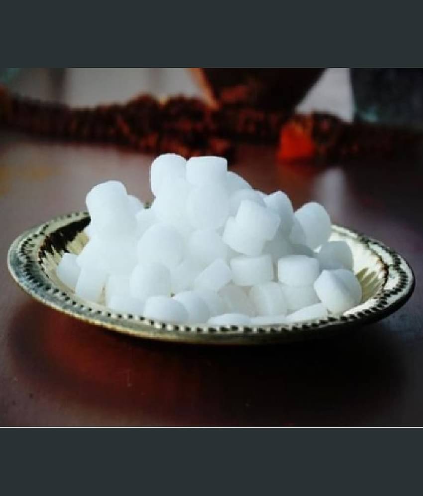 Ambell Pure Camphor Tablets Bhimseni Kapoor for Kapur dani, Puja, Aarti, Electric Diffusers 100 gm