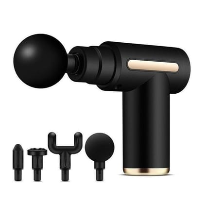 Massage Gun Mini Fascial Gun Portable Deep Tissue Percussion Muscle Back Head Massager For Pain Relief With 4 Heads Massage Gun Mini Fascial Gun Portable Deep Tissue Percussion Muscle Back Head Massager For Pain Relief With 4 Heads