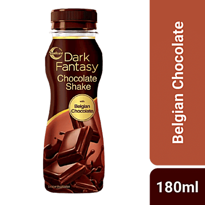Sunfeast Dark Fantasy Chocolate Shake - With Belgian Chocolate, 180 ml Bottle Sunfeast Dark Fantasy Chocolate Shake - With Belgian Chocolate, 180 ml Bottle