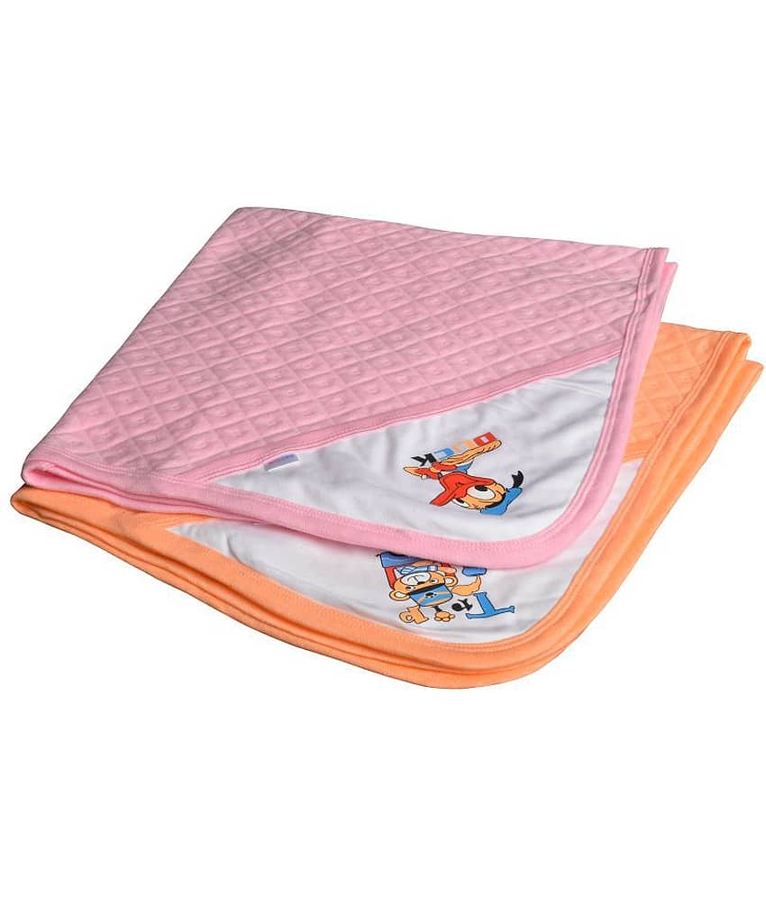 CATCUB Multi-Colour Polyester Towel cum blanket ( 72 cm × 72 cm 2 pcs )