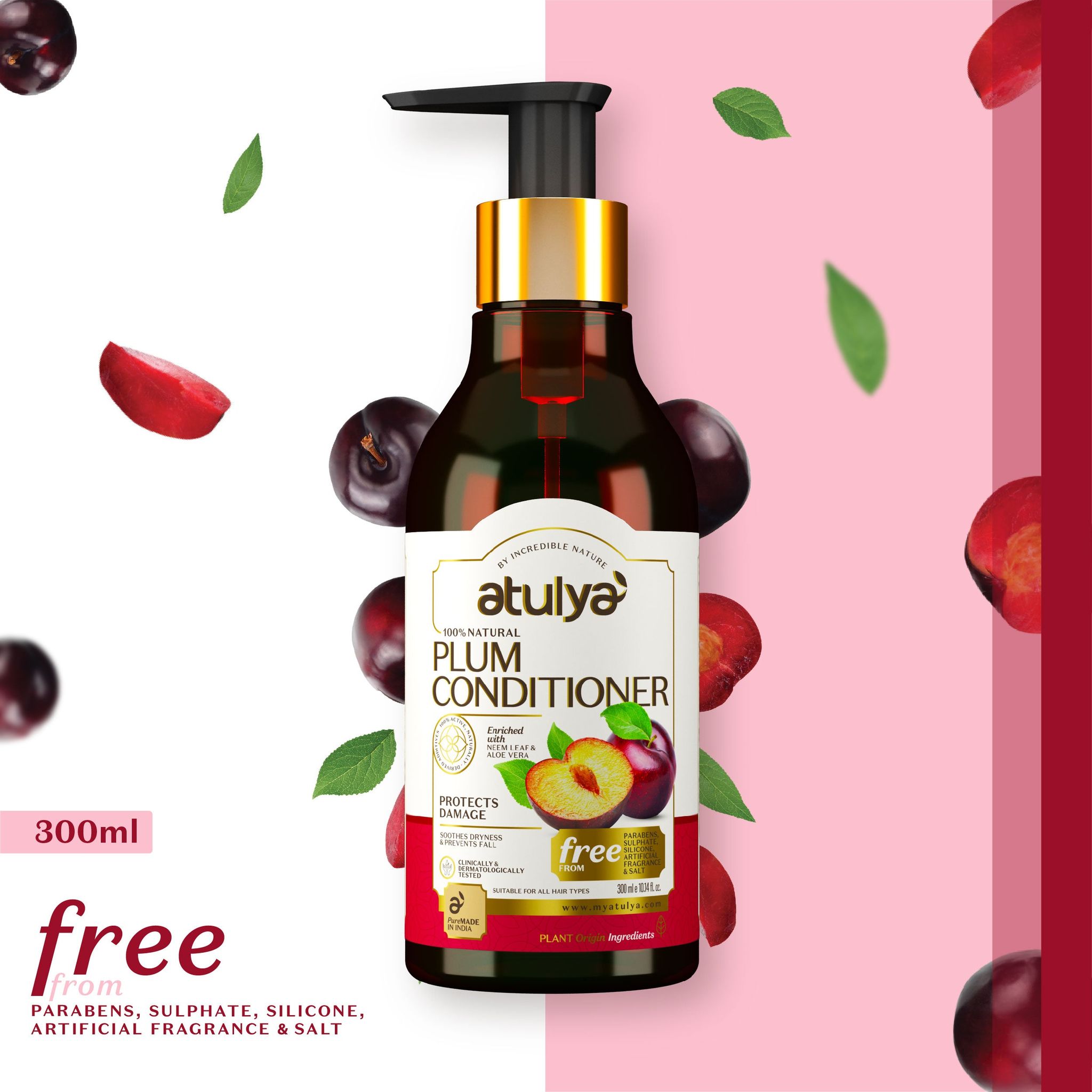 Atulya Plum Conditioner | For Damaged Hair - 300ml