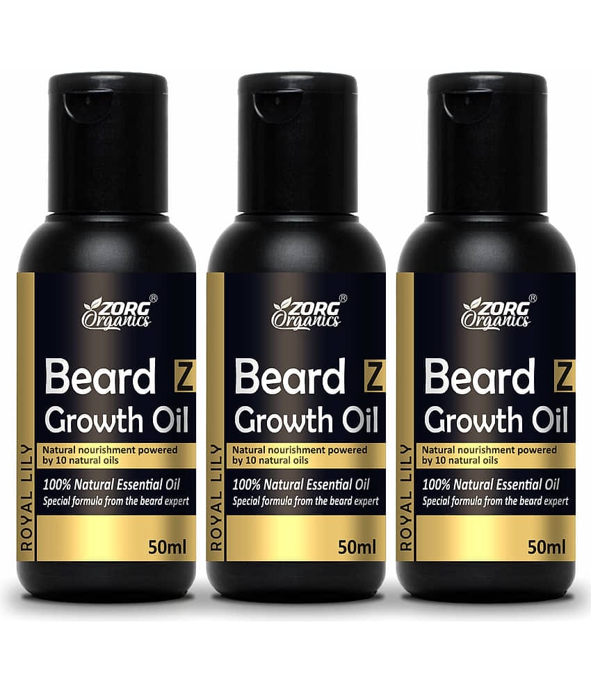 Zorg Organics Promotes Beard Growth Beard Oil ( Pack of 3 )