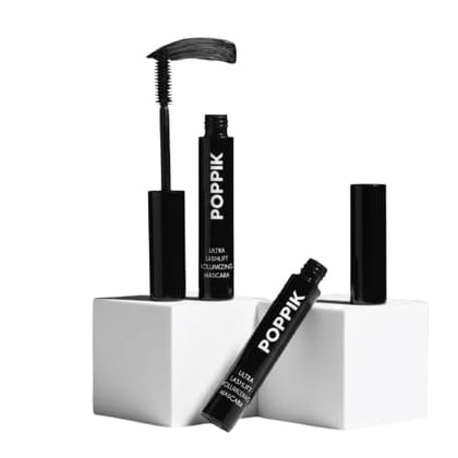 POPPIK Ultra LashLift Volumizing Mascara Black, Lengthening & Curling Formula, Smudge-Proof, Lightweight, Nourishing & Hydrating Eye Makeup, 8 ml POPPIK Ultra LashLift Volumizing Mascara Black, Lengthening & Curling Formula, Smudge-Proof, Lightweight, Nourishing & Hydrating Eye Makeup, 8 ml