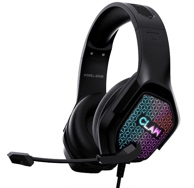 (Refurbished) CLAW GH28 - RGB Gaming Headset with Microphone