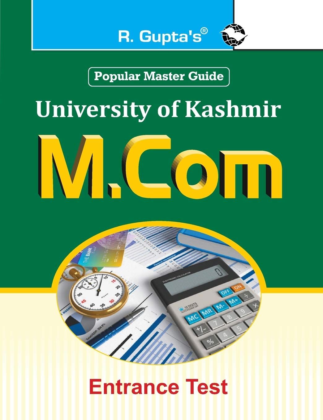 University of Kashmir: M.Com Entrance Test Guide [Paperback] [Jun 02, 2022] RPH Editorial Board