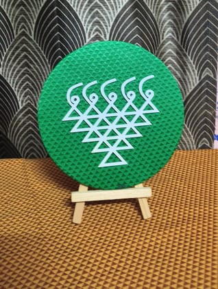 Saraswati handmade product with stand