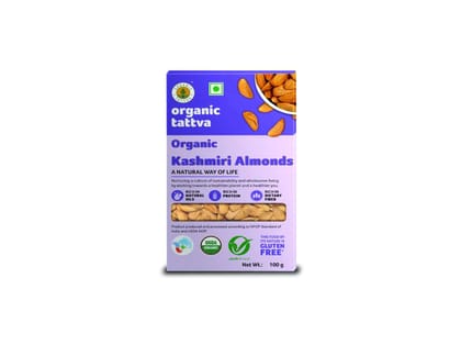 Organic Kashmiri Almonds 100g Organic Kashmiri Almonds 100g