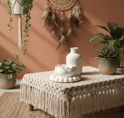 Combo 19 -  bubble tray + round Candle Holder + Vase