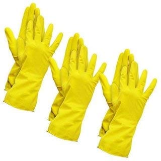 AAbha House Hold Kitchen Cleaning Gloves (3 Pair)