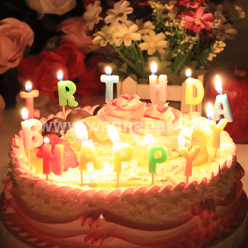Wanna Party HaPPy Brithday Candle