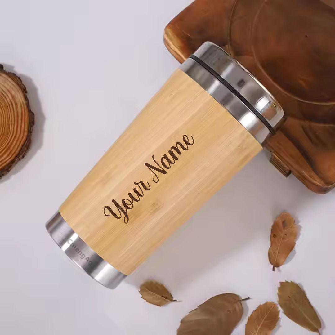 Premium Bamboo Tumbler - Personalized & Eco-Friendly Gift