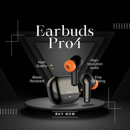 Buy TecSox Pro 4 Wireless Earbud With Comfortable Fit