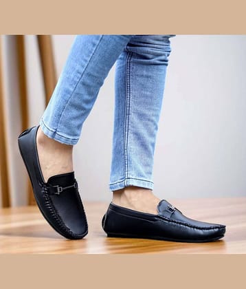 Aadi Black Men's Slip on Shoes
