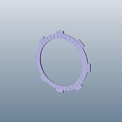 Hero Genuine Clutch Friction Disc for Xtreme 125 | Smooth Power Transfer | Durable Construction | OEM Fit | Reliable Performance | Easy Installation - 22205ACL000S