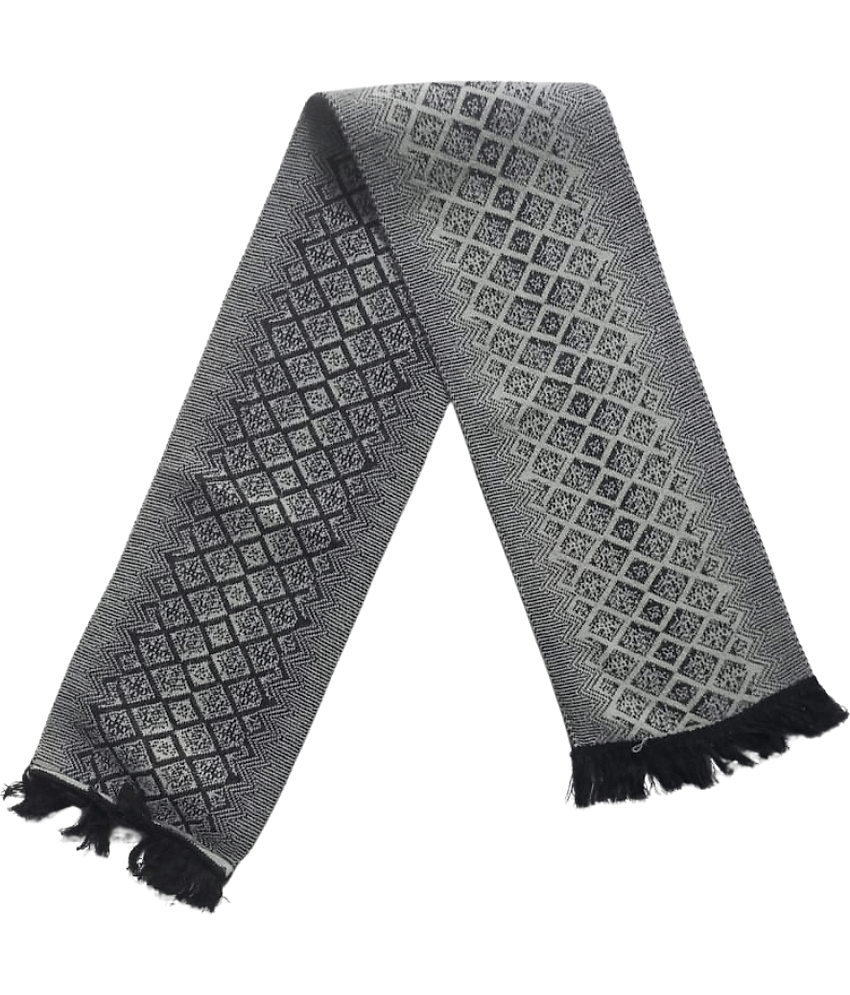 HeteShe Black,White Women's Muffler ( Pack of 1 )