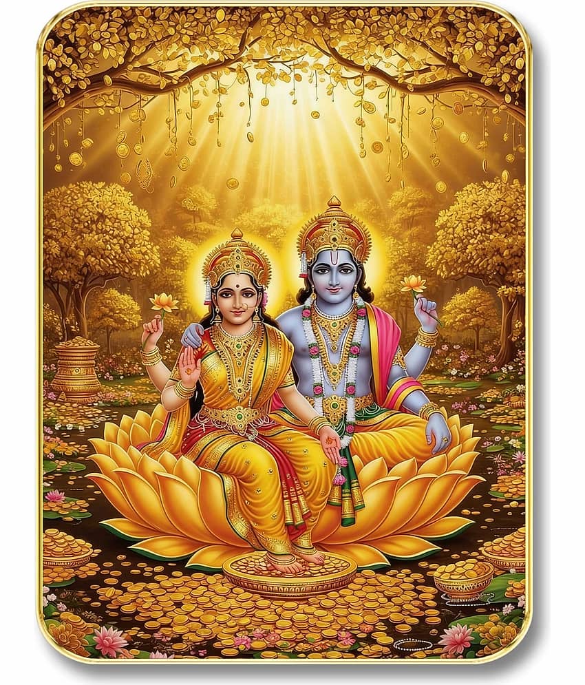 Livin'luxe Lakshmi Narayan MDF Wall Art with Table Top Stand