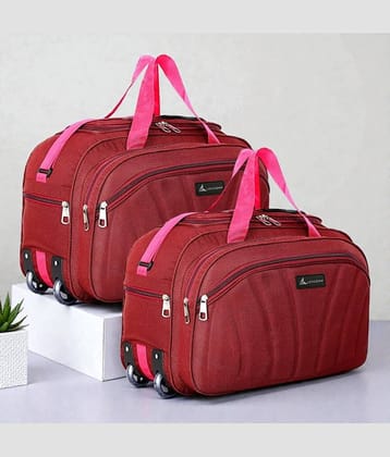 LEXCORP 55 Ltrs Purple Polyester Duffle Bag
