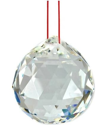 Home N Style Feng Shui Crystal Ball With Red Thread (40mm)