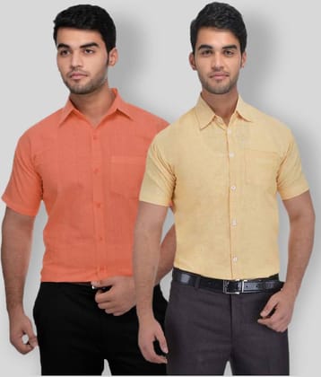 DESHBANDHU DBK - Multicolor Cotton Regular Fit Men's Formal Shirt (Pack of 2)