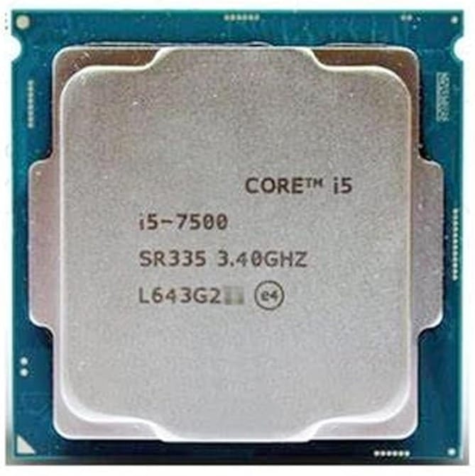 Intel Core i5 7400/7500/7600 7th Generation, 2.4/2.7/2.8/3.0/3.4/3.5/3.8 GHz, LGA1151 Socket, 4 Cores, 4 Threads, 6 MB Cache,LGA 1151 Desktop Processor, 1 Year Warranty (Silver)