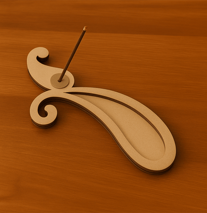 Dbeautify's Elegant Paisley MDF Incense Holder