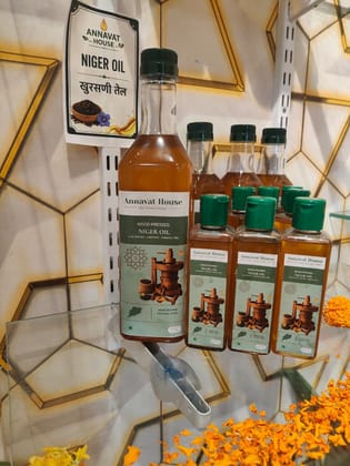 Annavat House Wood-Pressed Niger Oil (100ml) | Pure & Unrefined | Traditional Cooking Oil