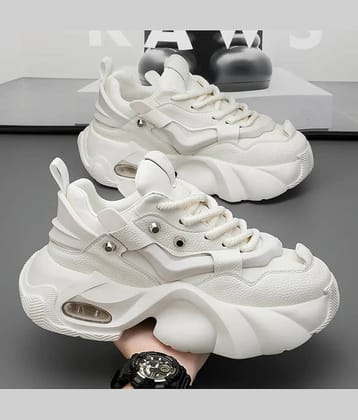 Akiko Shadow Pulse X1 White Men's Sneakers