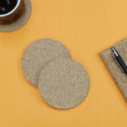 The Mohraj Cork Coasters Set of 4 The Mohraj Cork Coasters Set of 4