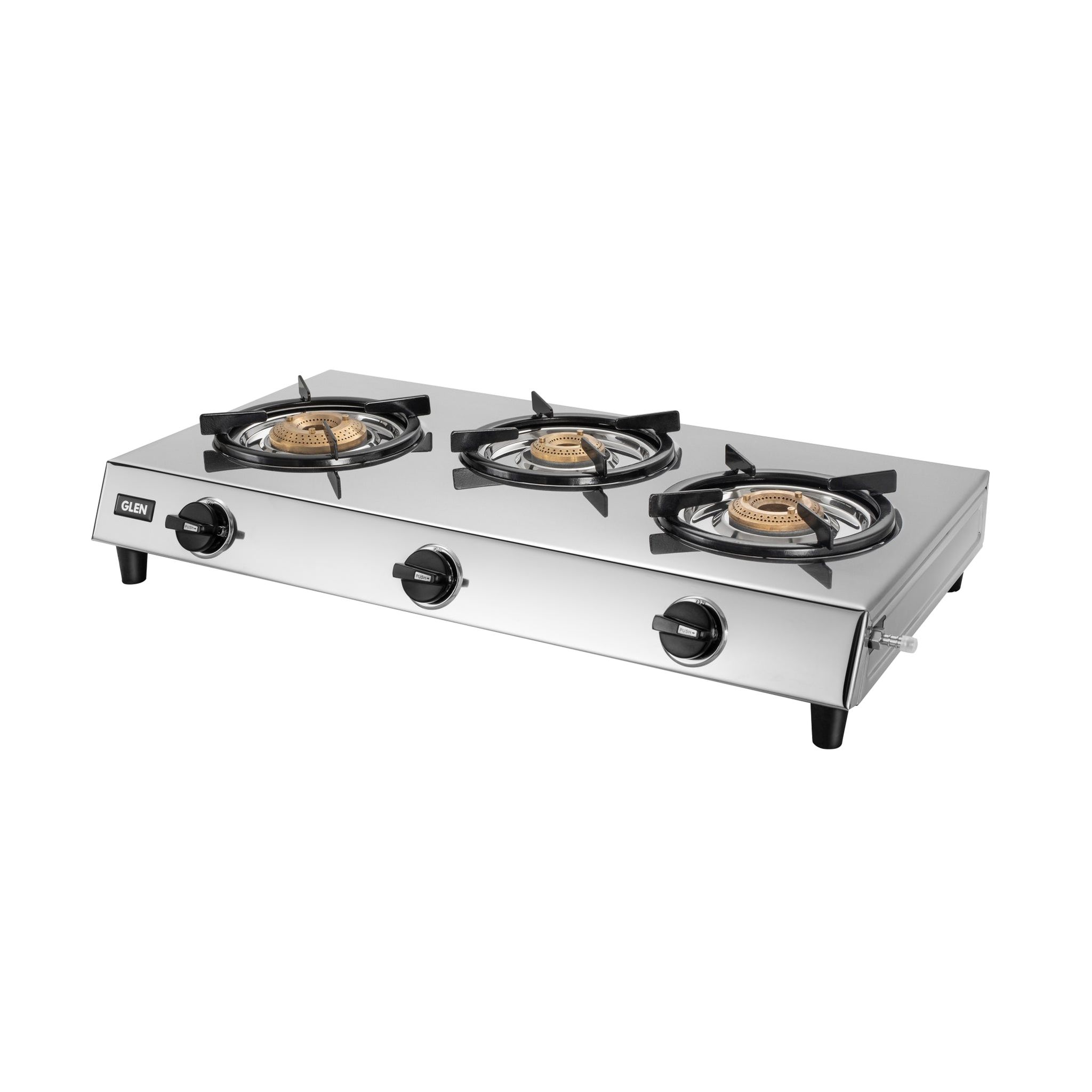 3 Burner Stainless Steel Gas Stove with High Flame Brass Burner (CT1031XLSSHFBB)