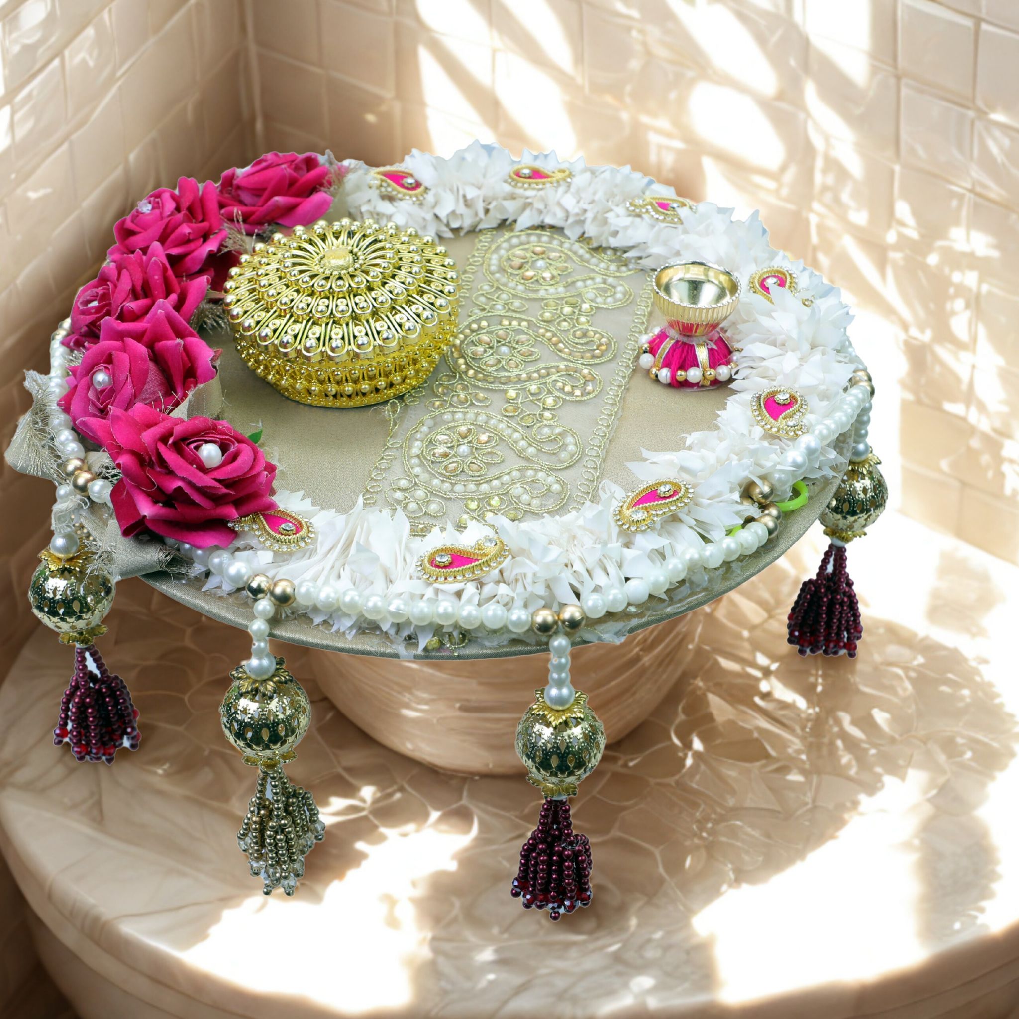 Decorative Thali [32X9X32cm]