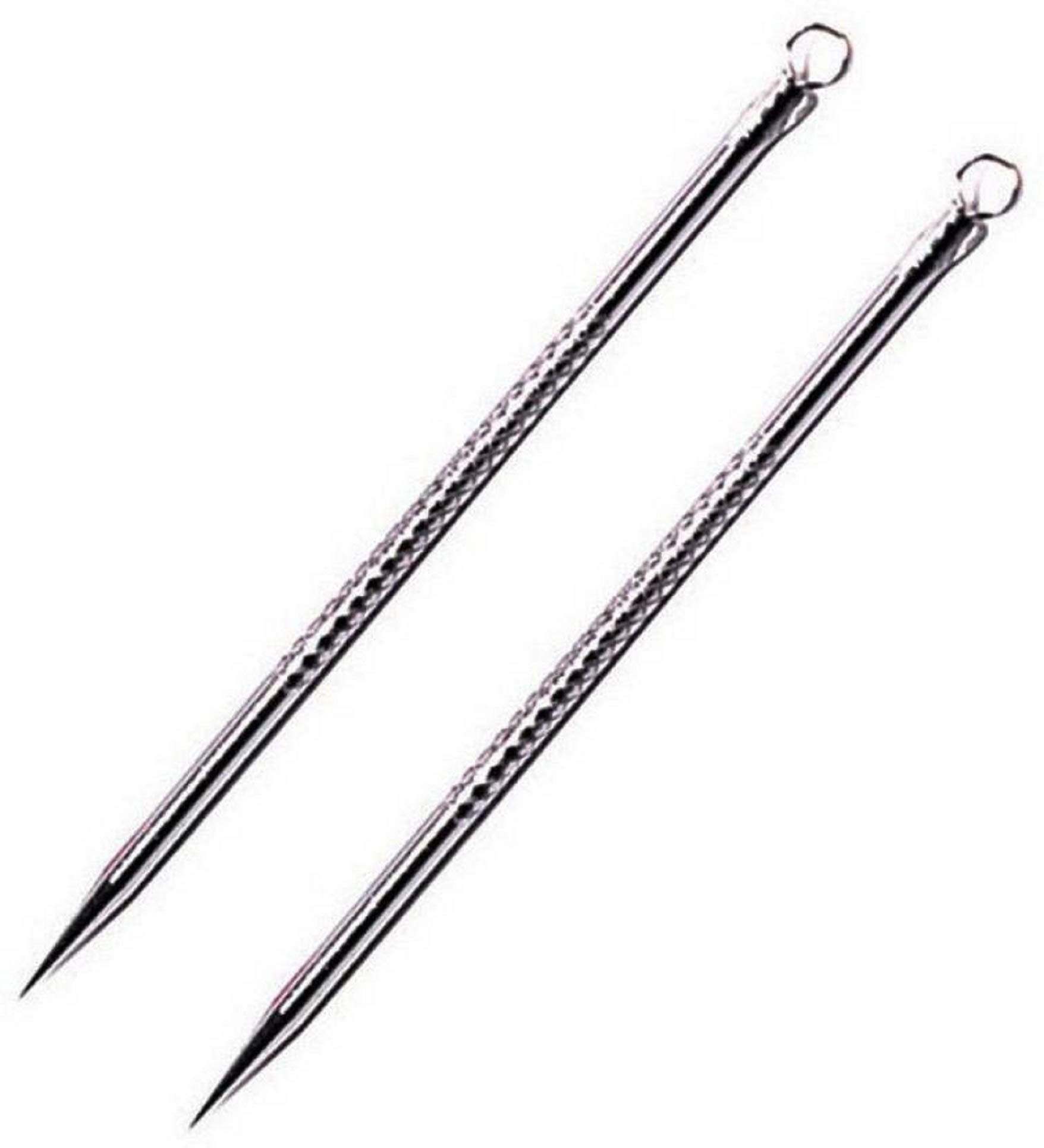 Glamezone Stainless Steel Blackhead Remover Needle Two Pointed Tip (Pack Of 2)