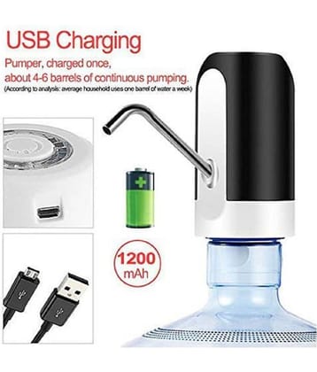 Automatic Wireless Electric Rechargeable Drinking Water Dispenser Pump for 20 Liter Bottle Can with USB Charging Cable