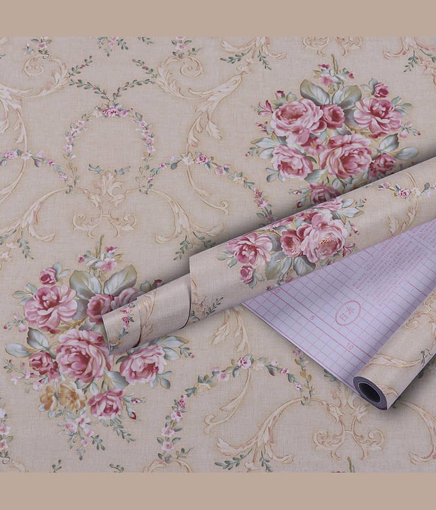 KAAF - Floral Wallpaper ( 40 x 250 ) cm ( Pack of 1 )