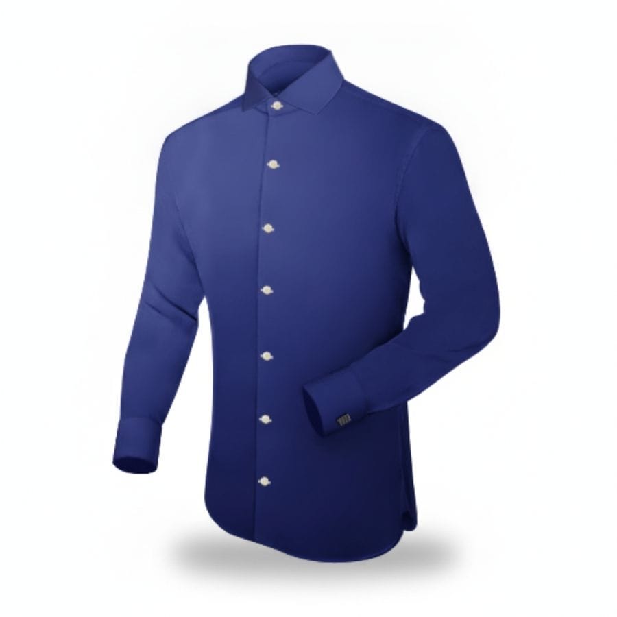 Solid Blue Formal Shirt